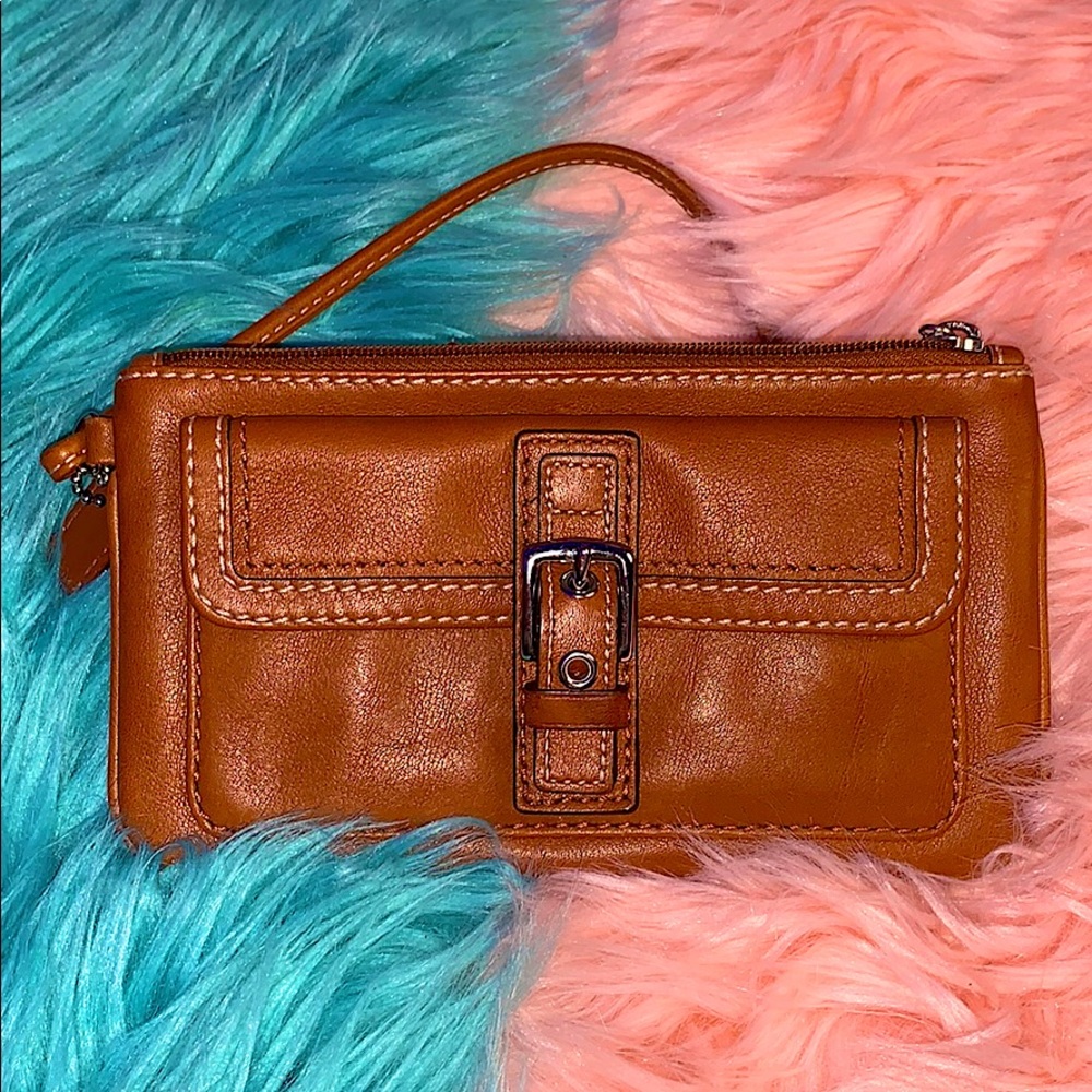 Brown Coach Wristlet